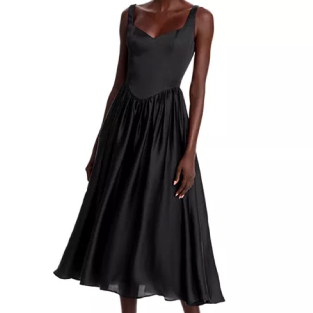 Aqua Elegant Black Gown
